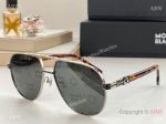 Best Quality Montblanc Square Frame Sunglasses MB3013 with Brown-coloured Injected Leg
